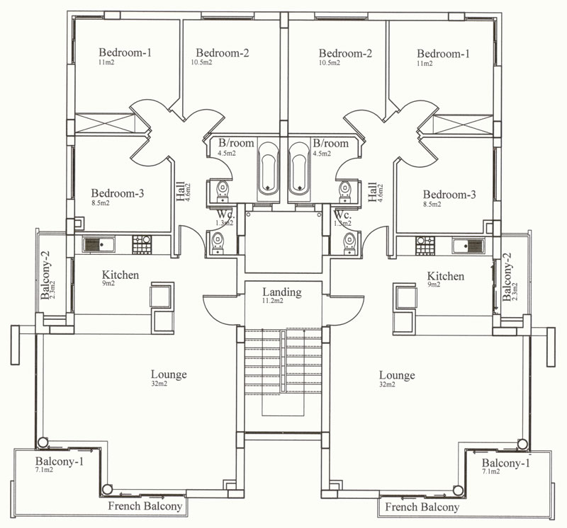 ... bedroom condos. one-bedroom; two-bedrooms; three-bedrooms Sample Floor